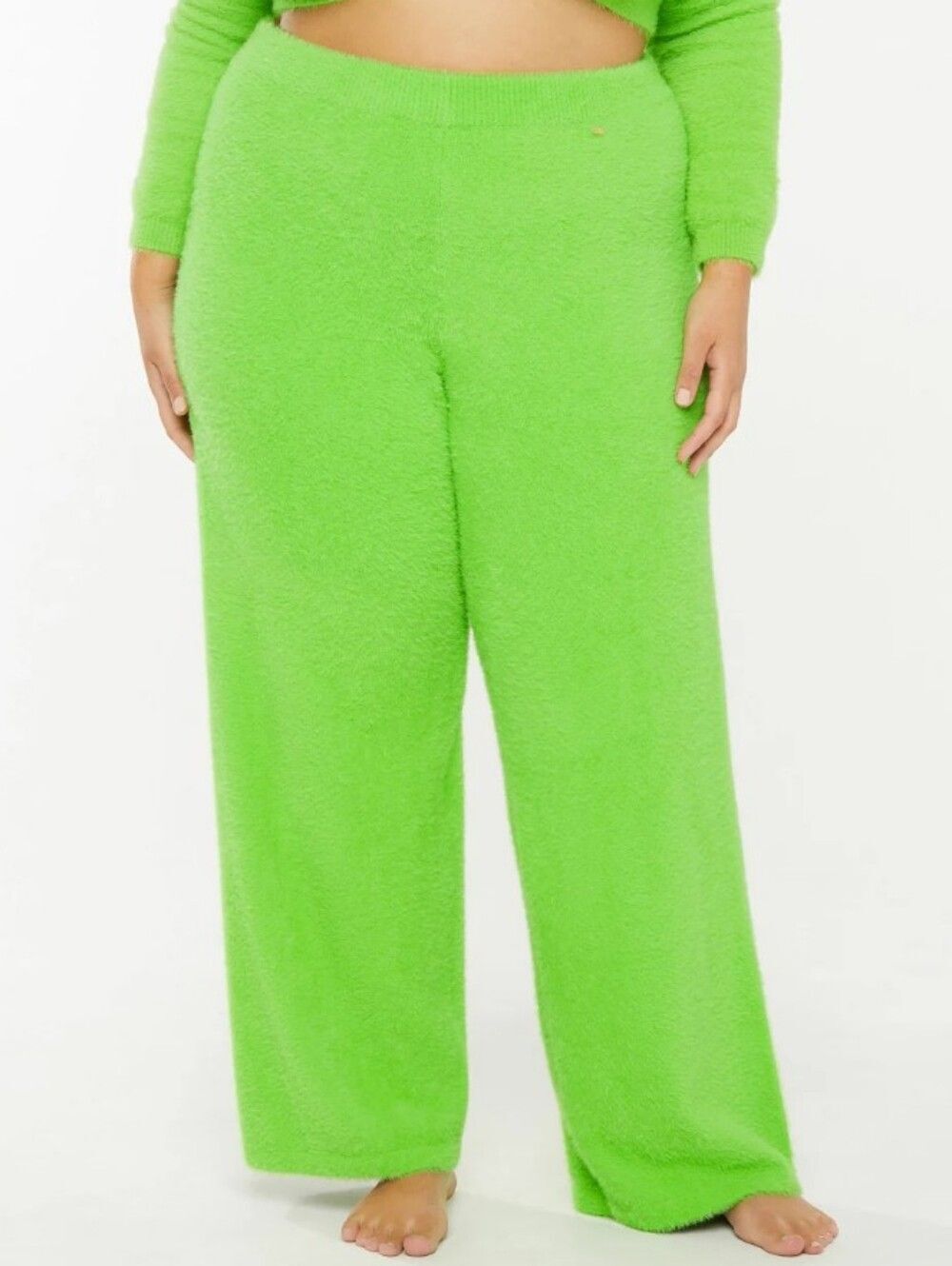 Savage X Fenty Womens Kelly Green Fluff It Up Loungewear Soft PJ Pant Size XL